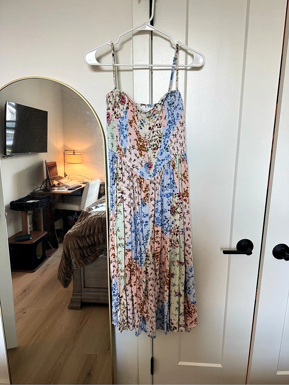 Patched Midi Dress